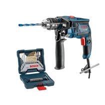 Furadeira impacto GSB 13 RE Bosch 650w GSB13RE + Kit X-line
