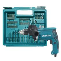 Furadeira Impacto Makita 710W HP1630KX3 Com Maleta e 74 Acessórios