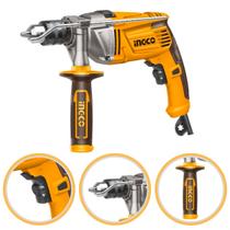 Furadeira Impacto Profissional Elétrica INGCO 1100W Controle Velocidade 13mm Mandril 1/2 Concreto