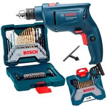Furadeira Industrial Impacto 3/8 Reversão 450W GSB 450RE com Estojo 30 Peças X-Line BOSCH Furadeira Industrial Impacto 3/8 Reversão 450W GSB 450RE com Estojo 30 Peças X-Line BOSCH