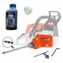 Furadeira Para Motosserra Stihl 08 08S Com Broca e Óleo 2T
