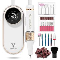 Furadeira para pregos YOKE FELLOW 4000 RPM com 12 brocas brancas