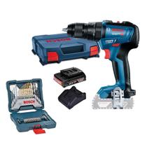 Furadeira Parafusad Impcto Bosch Gsb18V-50 Profes Brush 1Bat