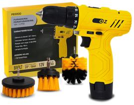 Furadeira Parafusadeira 12v Bivolt + Kit Escova Limpeza Furadeira Parafusadeira 12v Bivolt + Kit Escova Limpeza