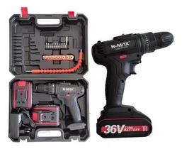 Furadeira Parafusadeira 1550rpm Portatil Bateria Potente 36v Furadeira Parafusadeira 1550rpm Portatil Bateria Potente 36v