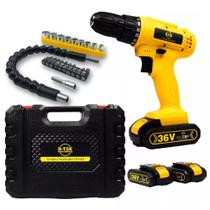Furadeira Parafusadeira 1550rpm Portatil Bateria Potente 36v Furadeira Parafusadeira 1550rpm Portatil Bateria Potente 36v