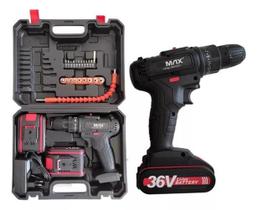 Furadeira Parafusadeira 1550Rpm Portatil Bateria Potente 36V Furadeira Parafusadeira 1550Rpm Portatil Bateria Potente 36V
