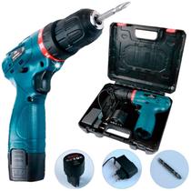 Furadeira Parafusadeira 3/8 Bat 12v C/ Acess. Maxmech Biv.