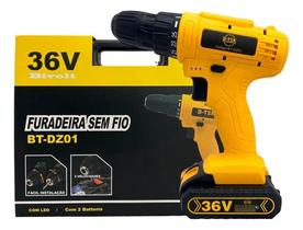 Furadeira Parafusadeira 36v Recarregavel 2 Baterias Furadeira Parafusadeira 36v Recarregavel 2 Baterias