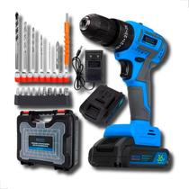 Furadeira Parafusadeira 36V Sem Fio 2 Baterias 10000mAh Profissional 3 Funções Recarregável Exbom Furadeira Parafusadeira 36V Sem Fio 2 Baterias 10000mAh Profissional 3 Funções Recarregável Exbom