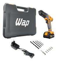 Furadeira Parafusadeira Bateria 12v Maleta Acessorios - Wap Colorido 12 Furadeira Parafusadeira Bateria 12v Maleta Acessorios - Wap Colorido 12