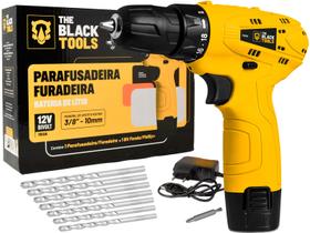 Furadeira Parafusadeira Bateria 12v Profissional TB-12A The Black Tools