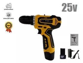 Furadeira Parafusadeira Bivolt 2Baterias Lítio 700Rmp Maleta