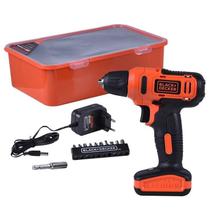 Furadeira Parafusadeira Black + Decker Com Kit, LD12SP-BR