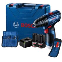 Furadeira Parafusadeira Bosch GSR 120-LI 23 Acessórios 12V 2 Baterias