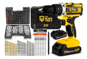 Furadeira Parafusadeira Com Impacto 20V 2 Bat + 300 Peças