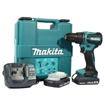 Furadeira Parafusadeira de Impacto 1/2 18V 65 N.m Brushless DHP490WVE Bivolt com 2 Baterias 2.0Ah - MAKITA Furadeira Parafusadeira de Impacto 1/2 18V 65 N.m Brushless DHP490WVE Bivolt com 2 Baterias 2.0Ah - MAKITA