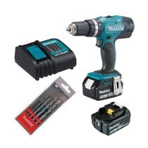 Furadeira/ Parafusadeira de Impacto 1/2" 18V Bivolt + Acessórios DHP453SFX8-P MAKITA Furadeira/ Parafusadeira de Impacto 1/2" 18V Bivolt + Acessórios DHP453SFX8-P MAKITA