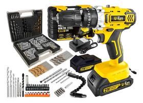 Furadeira Parafusadeira De Impacto 2 Baterias 3/8 Tb-21Pkx C