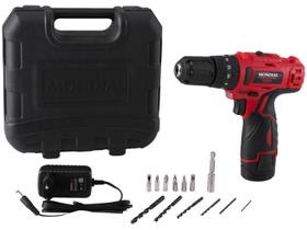 Furadeira Parafusadeira de impacto 3/8" a bateria 12V com maleta e acessórios - PI-10MA (110V/220V)