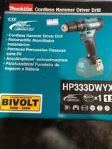 Furadeira Parafusadeira de Impacto à Bateria 12v 10mm (3/8 Pol.) BIVOLT MAKITA HP333DWYX3