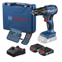 Furadeira Parafusadeira Impacto 18V GSB185LI 2 Bateria 23 Acessórios - 06019K31E7000 - BOSCH Furadeira Parafusadeira Impacto 18V GSB185LI 2 Bateria 23 Acessórios - 06019K31E7000 - BOSCH