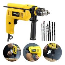 Furadeira Parafusadeira Impacto 3/8'' 220v 500w Titanium Com Brocas