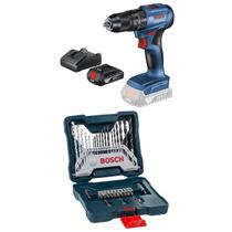 Furadeira Parafusadeira Impacto Bosch Bateria 18v Kit Broca