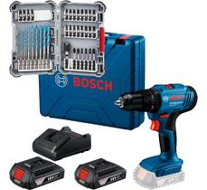 Furadeira Parafusadeira Impacto Gsb183 Li E Kit Bits Brocas