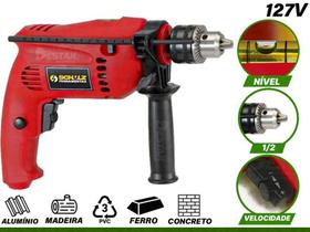 Furadeira parafusadeira martelete elétrica 13mm 500w mandril 1/2