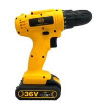 Furadeira Parafusadeira Sem Fio 36V Bateria Dupla Maleta Completa Profissional Furadeira Parafusadeira Sem Fio 36V Bateria Dupla Maleta Completa Profissional