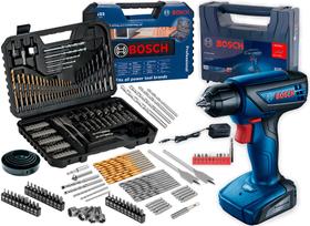 Furadeira Parafusadeira Sem Fio De 6mm Bosch Smart C/ Maleta + Jogo Kit Pontas Brocas 103 Peças Furadeira Parafusadeira Sem Fio De 6mm Bosch Smart C/ Maleta + Jogo Kit Pontas Brocas 103 Peças