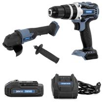 Furadeira Parafusadeira TRB0010, Esmerilhadeira TRB0003, Bateria 2,0 Ah e Carregador de Bateria 2,4 Ah Torkz, 20 Volts Furadeira Parafusadeira TRB0010, Esmerilhadeira TRB0003, Bateria 2,0 Ah e Carregador de Bateria 2,4 Ah Torkz, 20 Volts
