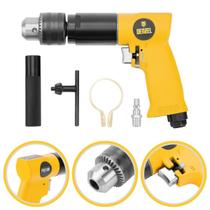 Furadeira Pneumática 0,5 polegada Profissional Mandril 13mm Denzel Pistola Reversível Potente Forte
