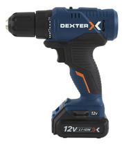 Furadeira Pro 12v Bateria E Carregador - Dexter Preto