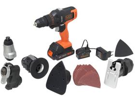 Furadeira Sem Fio 20V MAX MATRIX C/ 6 Cabeçotes Intercambiáveis - Black & Decker