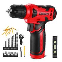 Furadeira sem fio DEKOPRO 8V com 42 peças de acessórios+LED vermelho