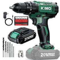 Furadeira sem fio KIMO 20V 2.0Ah com torque de 350N.m 1350 RPM