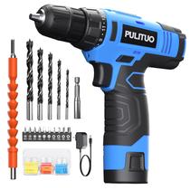 Furadeira sem fio PULITUO 12V Power Drill com bateria e carregador