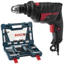 Furadeira Skil 6600 220V + Kit Pontas e Brocas V-Line 83 Peças Bosch