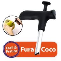 Furador Abridor Coco Verde Inox Manual Prático Profissional - Total Shop Mix