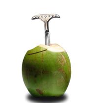 Furador Abridor De Coco em Alumínio Batido Polido 12 cm