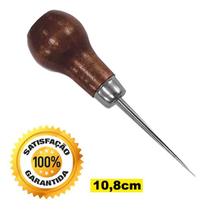 Furador Agulhão Manual Cabo Madeira Cartonagem Patchwork.