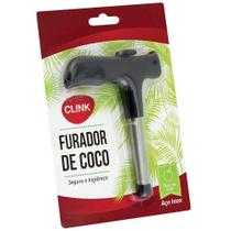 Furador Coco Aco Inox 11x14cm Furador Coco Aco Inox 11x14cm
