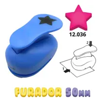 Furador Cortador Perfurador De Eva Papel 50mm Make+ Artesanal Scrapbook Escolar Artesanato Furador Cortador Perfurador De Eva Papel 50mm Make+ Artesanal Scrapbook Escolar Artesanato