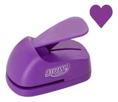 Furador de EVA - 51MM - CORAÇÃO - ROXO - BRW - FE5102 Furador de EVA - 51MM - CORAÇÃO - ROXO - BRW - FE5102