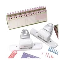 Furador De Papel Quadrado De 5 Furos Prata Para Encadernação DIY, Furador De Papel Que Economiza