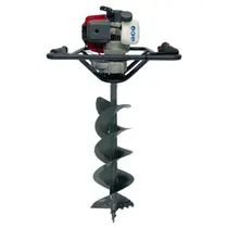 Furador De Solo Branco 52cc 2t C/broca 200mm Comando Simples