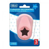 Furador Decorativo Estrela 25mm Tilibra