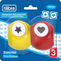 Furador Mini 16mm Decorado Sortido Com 2 Tilibra Furador Mini 16mm Decorado Sortido Com 2 Tilibra